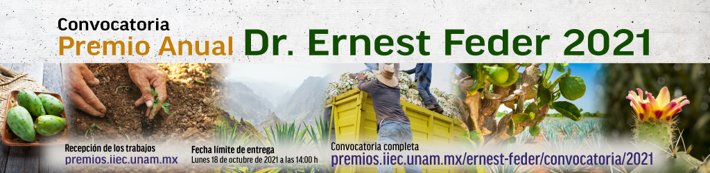 Convocatoria Premio Dr. Ernest Feder 2021